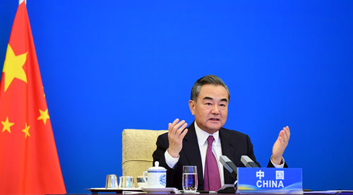 王毅部長「中国は『一帯一路』協力パートナーを5つの面でサポート」